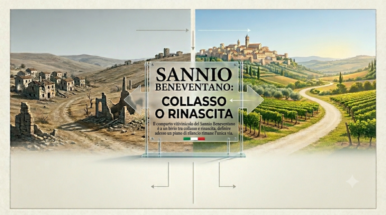 La vitivinicoltura del Sannio beneventano: Il bivio tra il collasso e la rinascita. Perché un piano di rilancio 2026-2028 è l’unica via.