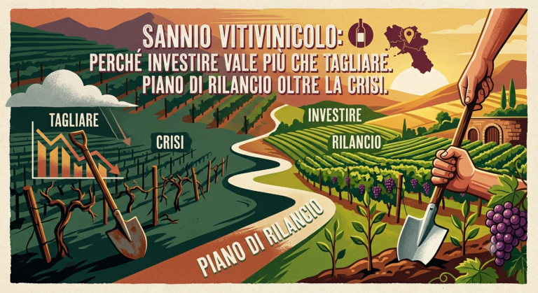 Sannio vitivinicolo: perché investire vale più che tagliare. Piano di rilancio oltre la crisi.